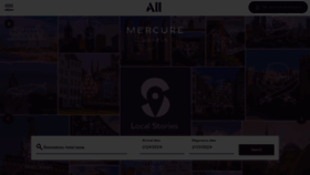 What Mercure.com website looks like in 2024 