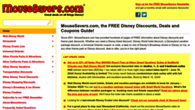 What Mousesavers.com website looks like in 2024 