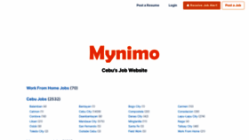 What Mynimo.com website looks like in 2024 