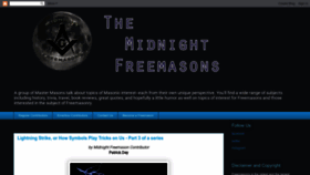 What Midnightfreemasons.org website looks like in 2024 