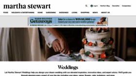 What Marthastewartweddings.com website looks like in 2024 