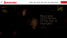 What Musicares.org website looks like in 2024 