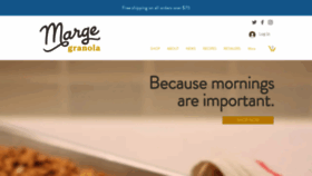What Margegranola.com website looks like in 2024 