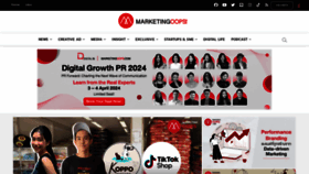 What Marketingoops.com website looked like in 2024 (1 year ago)