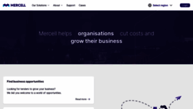 What Mercell.com website looks like in 2024 
