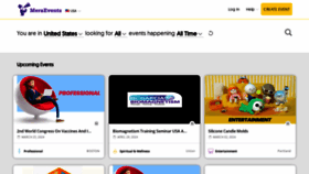 What Meraevents.com website looks like in 2024 