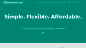 What Mainstreethost.com website looked like in 2024 (1 year ago)