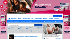 What Modrykonik.cz website looks like in 2024 