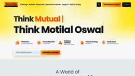 What Motilaloswal.com website looks like in 2024 