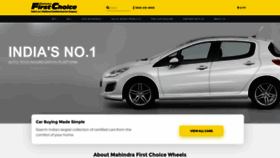 What Mahindrafirstchoice.com website looks like in 2024 