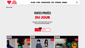 What Mes-ventes-privees.com website looks like in 2024 