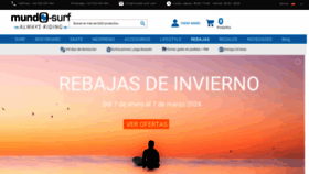 What Mundo-surf.com website looks like in 2024 