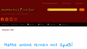 What Mathetreff-online.de website looks like in 2024 