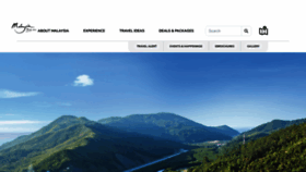 What Malaysia.travel website looks like in 2024 