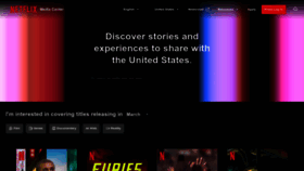 What Media.netflix.com website looks like in 2024 