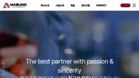 What Masung.co.kr website looks like in 2024 