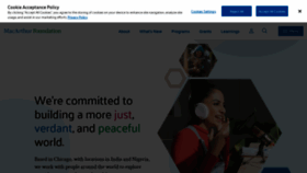 What Macfound.org website looked like in 2024 (2 years ago)