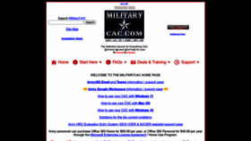 What Militarycac.com website looked like in 2024 (1 year ago)