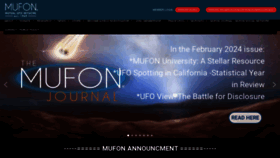 What Mufon.com website looks like in 2024 