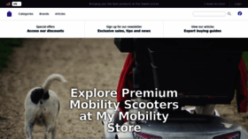 What Mymobilityscooters.co.uk website looks like in 2024 