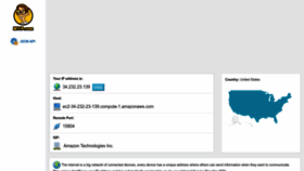 What Myip.com website looked like in 2024 (1 year ago)