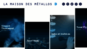 What Maisondesmetallos.paris website looks like in 2024 
