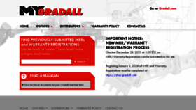 What Mygradall.com website looks like in 2024 