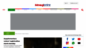 What Mmegi.bw website looks like in 2024 