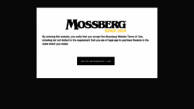 What Mossberg.com website looks like in 2024 