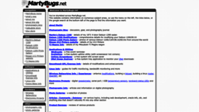 What Martybugs.net website looks like in 2024 