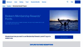 What Membershiprewards.com website looks like in 2024 