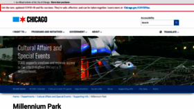 What Millenniumpark.org website looked like in 2024 (1 year ago)