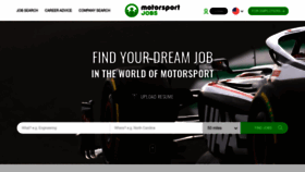 What Motorsportjobs.com website looks like in 2024 