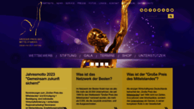 What Mittelstandspreis.com website looks like in 2024 