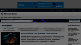 What Molecular-cancer.com website looks like in 2024 
