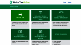 What Motortax.ie website looks like in 2024 
