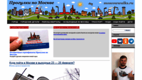 What Moscowwalks.ru website looks like in 2024 