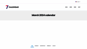 What Marchcalendar.top website looks like in 2024 