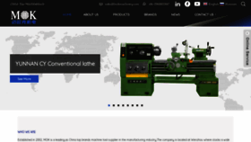 What Mokmachinery.com website looks like in 2024 