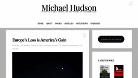 What Michael-hudson.com website looked like in 2024 (1 year ago)