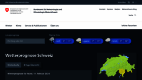 What Meteoschweiz.ch website looks like in 2024 
