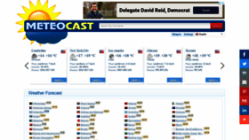 What Meteocast.net website looked like in 2024 (1 year ago)