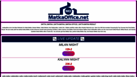 What Matkaoffice.net website looks like in 2024 