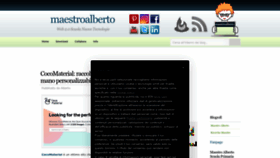 What Maestroalberto.it website looks like in 2024 