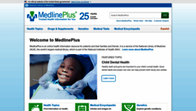 What Medlineplus.gov website looks like in 2024 