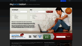 What Mylocalsalon.com website looks like in 2024 