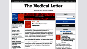 What Medicalletter.org website looks like in 2024 