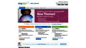 What Mysite.com website looks like in 2024 