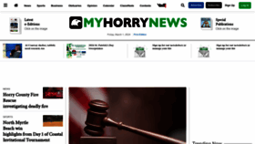 What Myhorrynews.com website looks like in 2024 