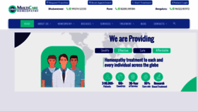 What Multicarehomeopathy.com website looks like in 2024 